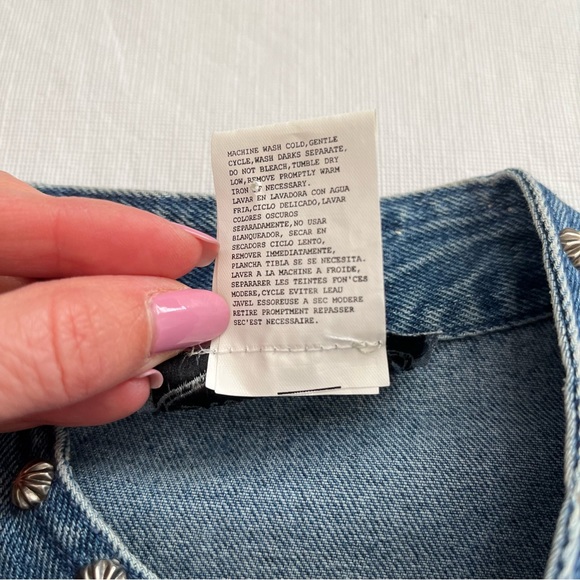 😎Vintage Stonebridge Studded Jean Shirt Western - Picture 3 of 10